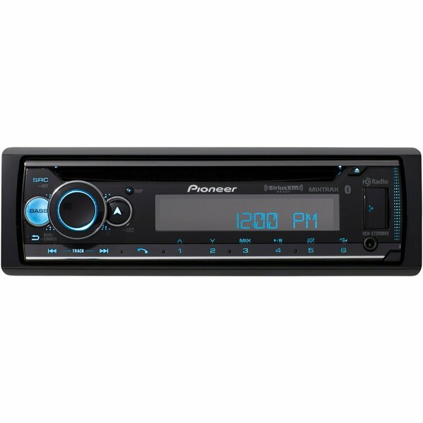 Pioneer Single-Din In-Dash Cd Receiver With Bluetooth, Hd Radio, And Siriusxm DEH-S7200BHS